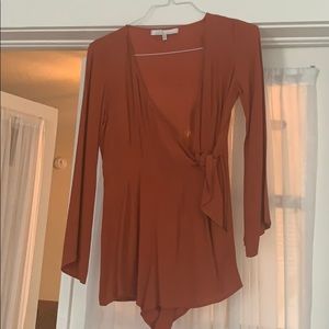 Lovers & Friends Orange Romper